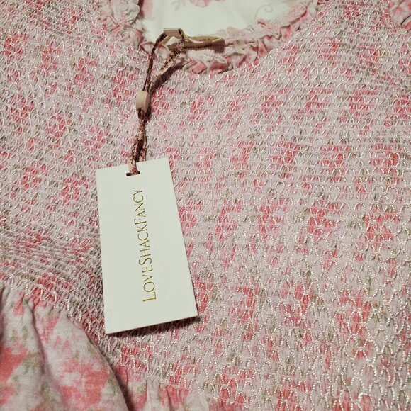 LOVESHACKFANCY - CHESSIE DRESS - ROSE PATCH Small - Picture 10 of 13